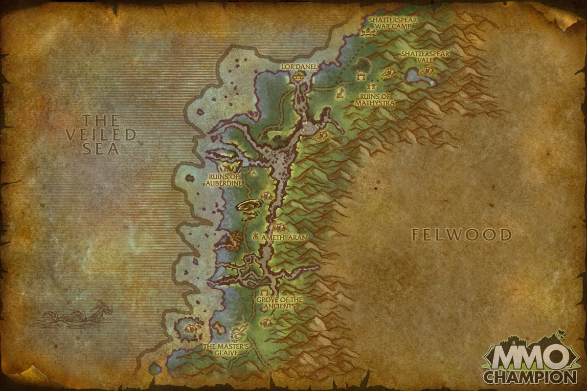 cataclysm areas wow